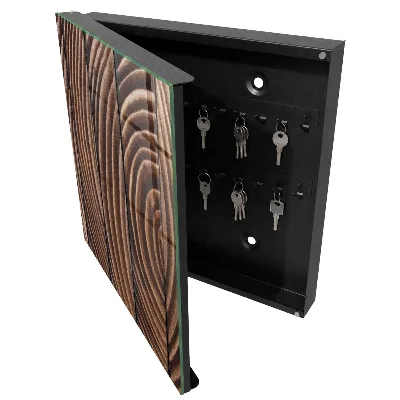 Schlüsselkasten modern Holzwellen