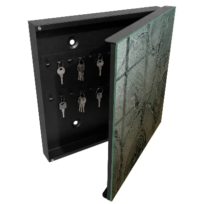 Schlüsselschrank aus robuster Holzkonstruktion