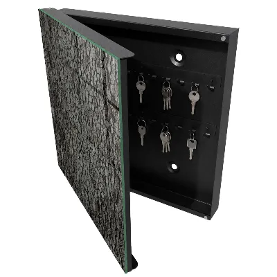 Schlüsselschrank für den Flur Baumrinde