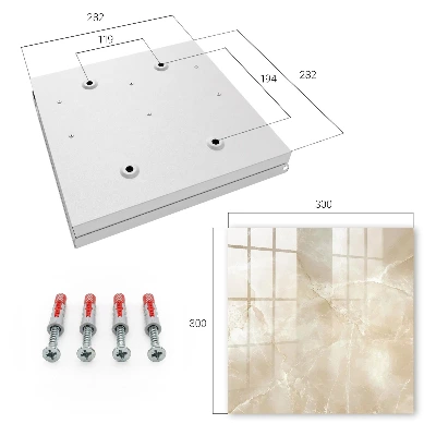 Schlüsselschrank Beiger Marmor