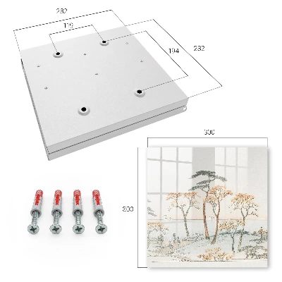 Schlüsselschrank für den Flur Japanische Landschaft