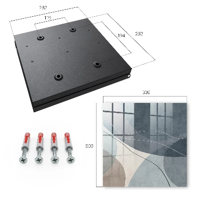 Schlüsselschrank Blaue Abstraktion