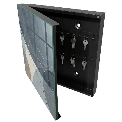 Schlüsselschrank Blaue Abstraktion