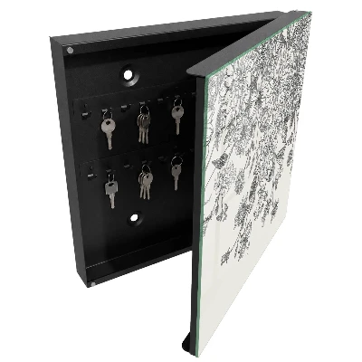Schlüsselschrank für den Flur Florale Eleganz