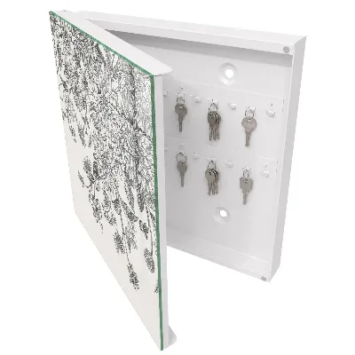 Schlüsselschrank für den Flur Florale Eleganz