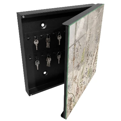 Schlüsselschrank Vintage-Pflanzen