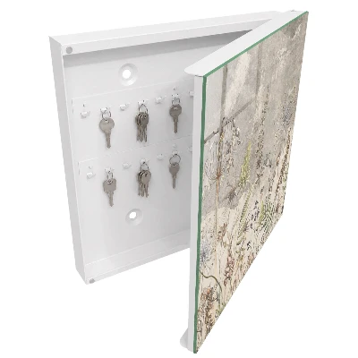 Schlüsselschrank Vintage-Pflanzen