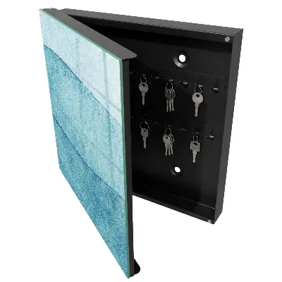 Schlüsselschrank für den Flur Blaue Texturen
