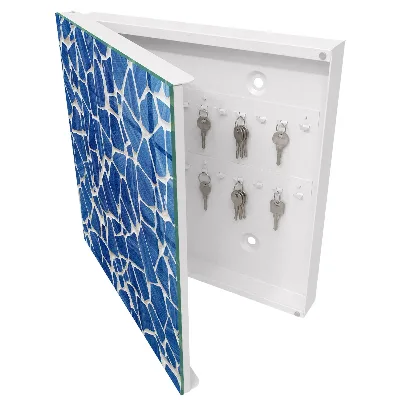 Schlüsselkasten modern Blaues Mosaik