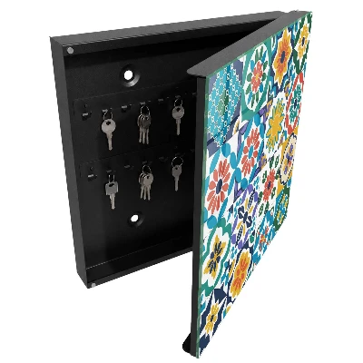 Schlüsselschrank Blumenmuster