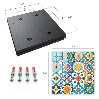 Schlüsselschrank Blumenmuster