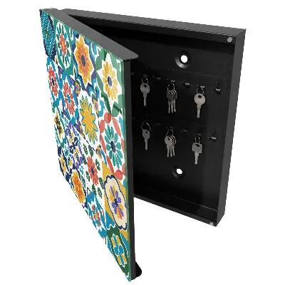 Schlüsselschrank Blumenmuster