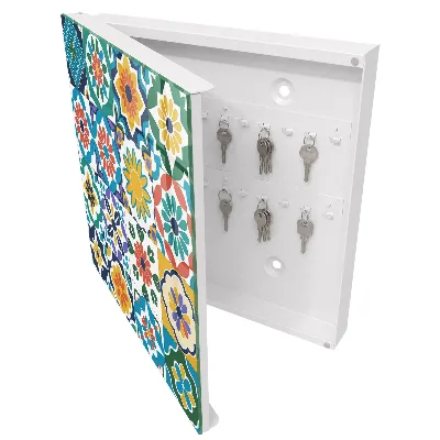 Schlüsselschrank Blumenmuster