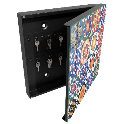 Schlüsselschrank für den Flur Blumenmosaik