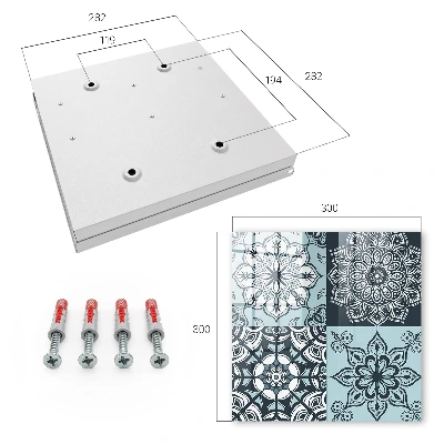 Schlüsselschrank für den Flur Geometrische Muster