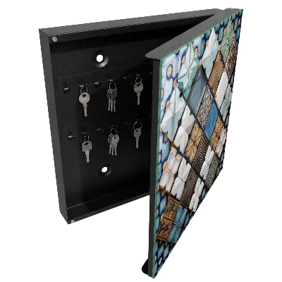 Schlüsselschrank Fliesenmuster