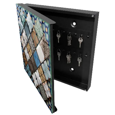 Schlüsselschrank Fliesenmuster