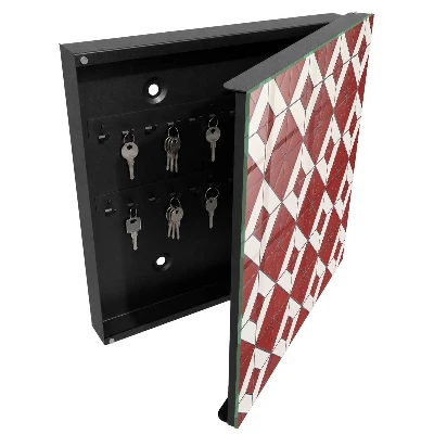 Schlüsselschrank für den Flur Rotes Mosaik