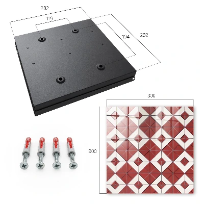 Schlüsselschrank für den Flur Rotes Mosaik