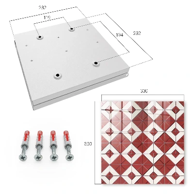 Schlüsselschrank für den Flur Rotes Mosaik
