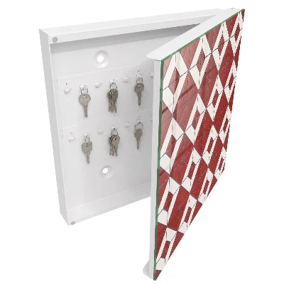 Schlüsselschrank für den Flur Rotes Mosaik
