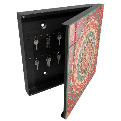 Schlüsselschrank Farbenfrohes Mandala