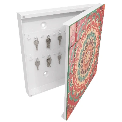 Schlüsselschrank Farbenfrohes Mandala