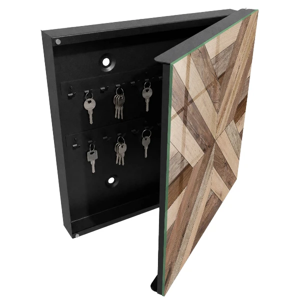 Schlüsselschrank Holzgeometrie