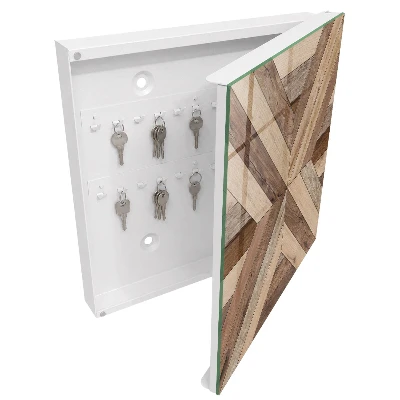 Schlüsselschrank Holzgeometrie