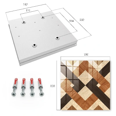 Schlüsselschrank für den Flur Moderne Geometrie