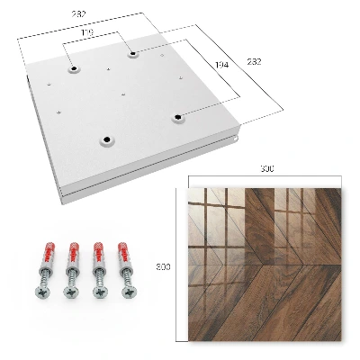 Schlüsselkasten modern Holz-Fischgrätmuster
