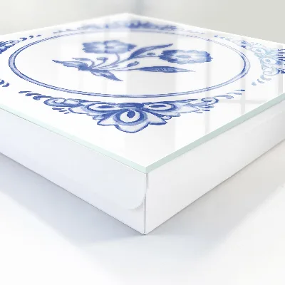 Schlüsselschrank für den Flur Blaue Blumen