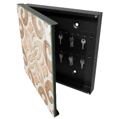 Schlüsselschrank Beige Eleganz