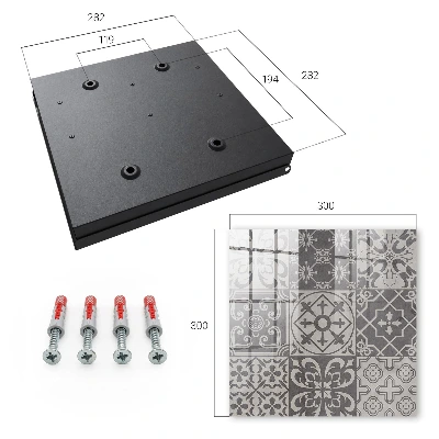 Schlüsselschrank für den Flur Mosaik aus Mustern
