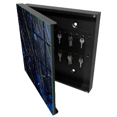 Schlüsselschrank Marineblaues Muster