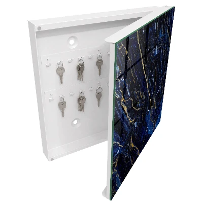 Schlüsselschrank Marineblaues Muster