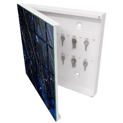 Schlüsselschrank Marineblaues Muster