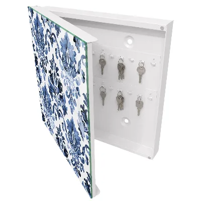 Schlüsselkasten modern Blaue Ornamente
