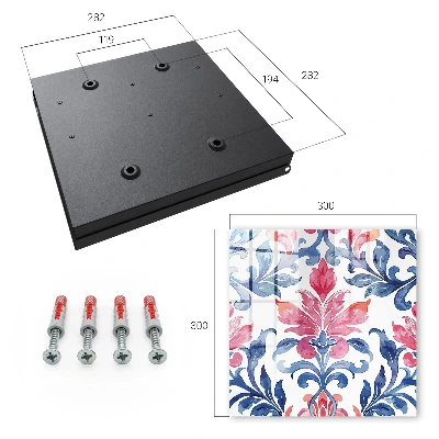 Schlüsselschrank Bunte Ornamente