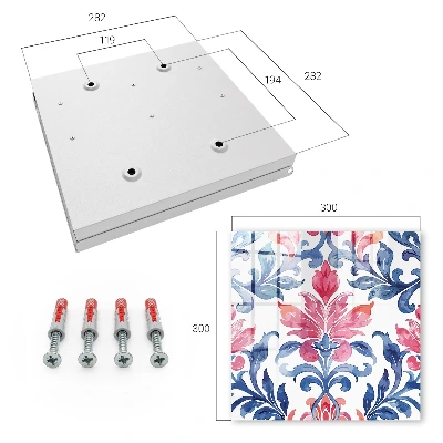 Schlüsselschrank Bunte Ornamente