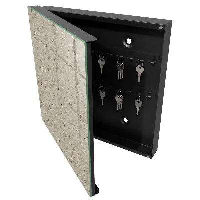 Schlüsselschrank Kieselstruktur