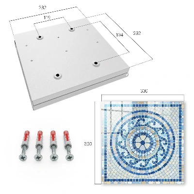 Schlüsselkasten modern geometrisches Mosaik