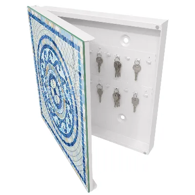 Schlüsselkasten modern geometrisches Mosaik