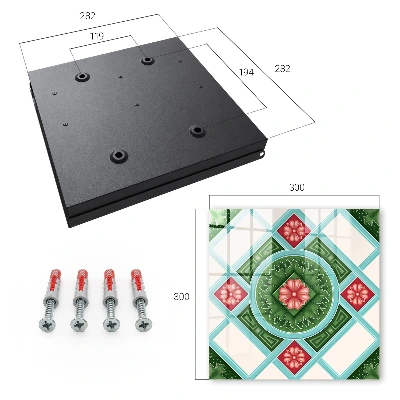 Schlüsselkasten modern Florale Geometrie