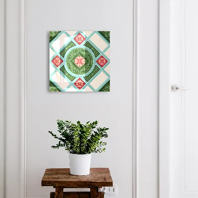 Schlüsselkasten modern Florale Geometrie