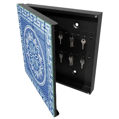 Schlüsselschrank Blaues Mosaik