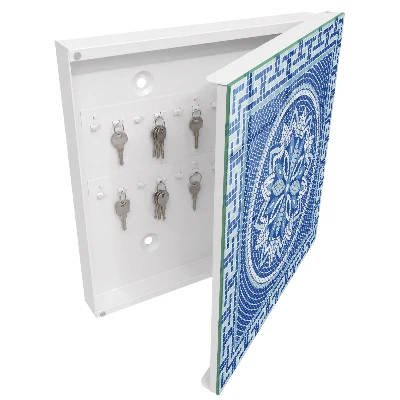 Schlüsselschrank Blaues Mosaik