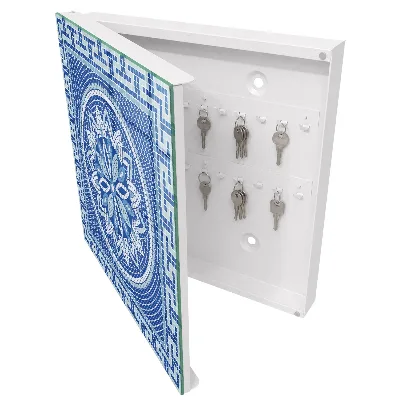 Schlüsselschrank Blaues Mosaik