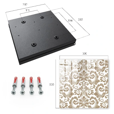 Schlüsselschrank Blumenschmuck