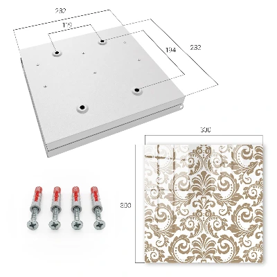 Schlüsselschrank Blumenschmuck
